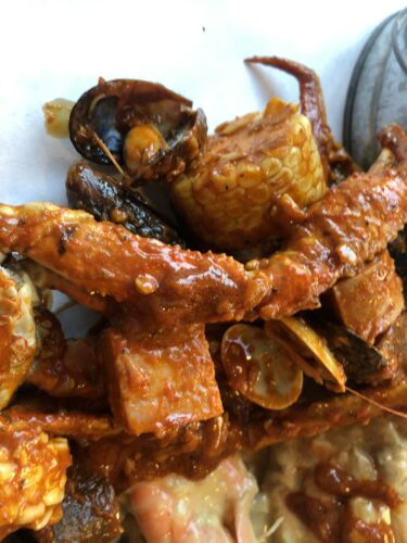 ワイキキ クラッキンキッチンで手掴みでカニ喰らう！ JUN.2019